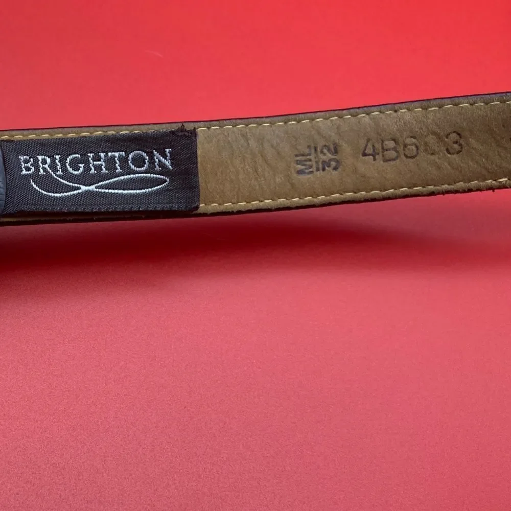 Brighton Women’s Black Leather Belt ML-32 4B603